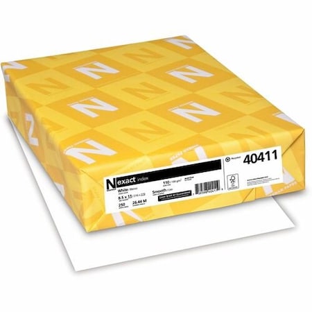 Wausau IndexPaper, 110 lb, 94 Brite, Ltr, WE, 250PK WAU40411CT
